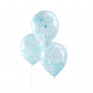 Balões Azuis Confetis - Conj. 5
